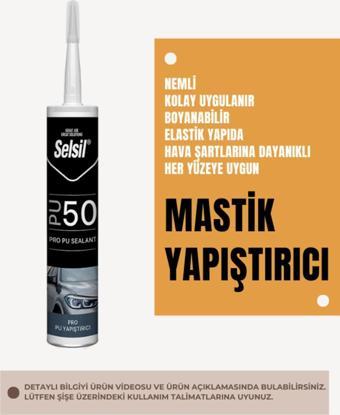 Selsil Pro Yapıştırıcı Mastik Pu 50 Pro Yapıştırıcı