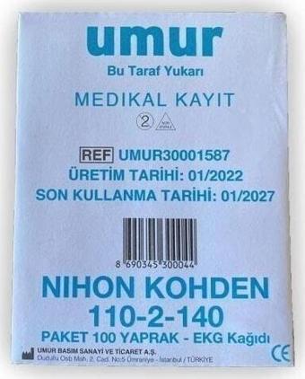 Umur Ekg Kağıdı Nihon Kohden 110-2-140