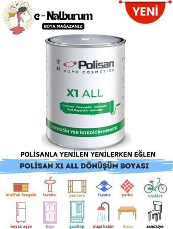 Polisan X1 All İle İstediğini Boya-Çizilmez-Kokusuz-Yıkanabilir Dönüşüm Boyası 0.75Lt