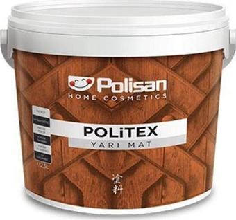 Polisan Home Cosmetics Politex Su Bazlı Vernik Yarı Mat 2.5L 187-Teak