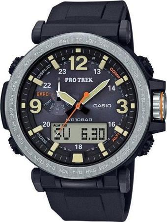 Casio Pro Trek 51mm Silikon Kordon Erkek Kol Saati PRG-600-1CR