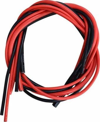 10 Awg Siyah ve Kırmızı Silikon Kablo 1 Metre