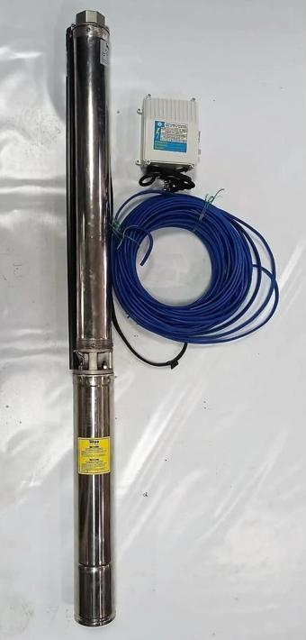 Impo Sk 404/14 Krom Başlıklı Derin Kuyu  1,5 Hp Monofaze Motorlu 35 mt Kablolu Panolu Dalgıç Pompa