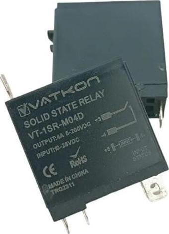 Vatkon VT-1SR-M04D / 5-200 Vdc 4A Solid State Röle