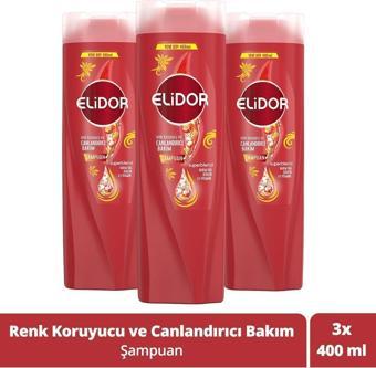 Elidor Superblend Saç Bakım Şampuanı Renk Koruyucu Ve Canlandırıcı Bakım 400 Ml X3 Adet