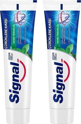 Signal Beyaz Güç Nane Ferahlığı Diş Macunu 100 Ml X 2 Adet