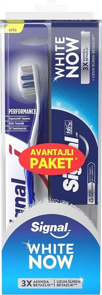 Signal White Now Diş Macunu Original 75 Ml Diş Fırçası Performans