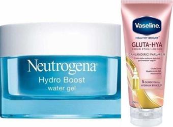 Vaseline Gluta Hya Canlandırıcı Parlaklık 200 Ml + Neutrogena Water Gel 50 Ml