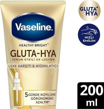 Vaseline Gluta Hya Serum Etkili Uv Vücut Losyonu Leke Karşıtı Ve Aydınlatıcı 200 Ml