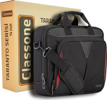 Classone Taranto Serisi VP3400 14 inch WTXpro Su Geçirmez Laptop El Çantası Siyah