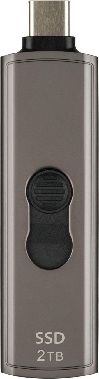 Transcend TS2TESD330C 2TB Type-C 10Gbps Gizlenebilir Başlıklı Taşınabilir Metal Kasa SSD