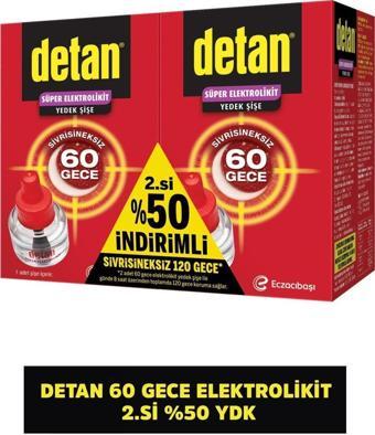 Detan 120 Gece Elektrolikit 2.Si  %50 Yedek