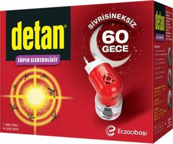 Detan 60 Gece Süper Elektrolikit Sivrisinek Kovucu Cihaz + Yedek Delist