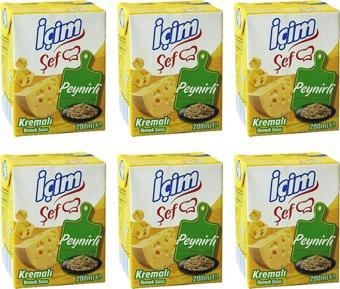 İçim Şef Krema Peynirli 200 Ml x 6 Adet