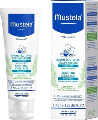 Mustela Soothing Chest Rub 40Ml | Yatıştırıcı Göğüs Balsamı