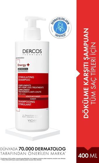 Vichy Dercos Energisant 400 Ml Saç Dökülmesine Karşı Şampuan