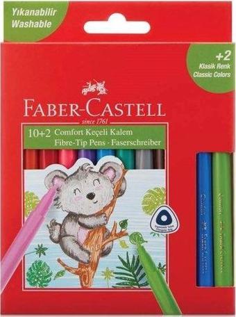 Faber-Castell Comfort 10+2 Hediye Keçeli Kalem