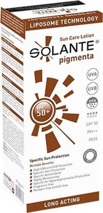 Solante Çok Yüksek Uva / Uvb Koruma Pigmenta Spf 50+