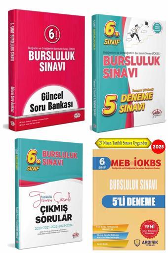 Editör 6. Sınıf Bursluluk Sınavı Soru Bankası Deneme ve Çıkmış Sorular Seti - Editör