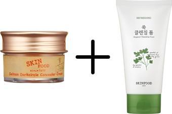 Skinfood Salmon Concealer (2) + Vege Garden Cleansing Foam Mugwort 150ml