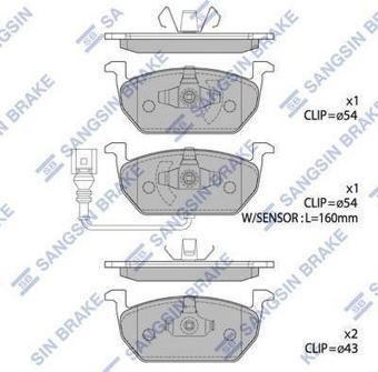 ÖN FREN BALATA AUDI A3 1.0L 1.2L 1.4L 1.5L 1.6L 12- /VW GOLF VII 1.0L 1.2L 1.4L 1.5L 1.6L 12- / PA SSAT 1.4L 1.5L 1.6L 2.0L 12- / TIGUAN / SEAT LEON / SKODA OCTAVIA / SUPERB 12- - ÜSTTEN KULAKLI
