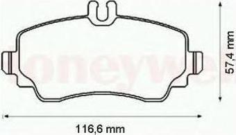 ÖN FREN BALATA MERCEDES A-CLASS W168 99-04