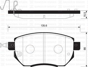 ÖN FREN BALATA NISSAN MURANO 3.5L VQ35 Z50 03-08 / INFINITI FX35 FX45 02-