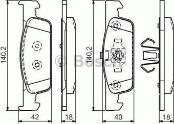 ÖN FREN BALATA RENAULT CLIO IV 0.9L TCE 1.2L 1.5L DCI 12- / DACIA DUSTER. LOGAN II. SANDERO II 1.2L 1.5L DCI 12-