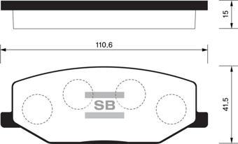 ÖN FREN BALATA SUZUKI JIMNY 1.3L M13A SN413 04-19 / SAMURAI 1.3L G13A G13B SJ413 89-
