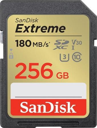 SanDisk Extreme 256GB 180MB/s SD UHS-I 4K UHD Hafıza Kartı SDSDXVV-256G-GNCIN