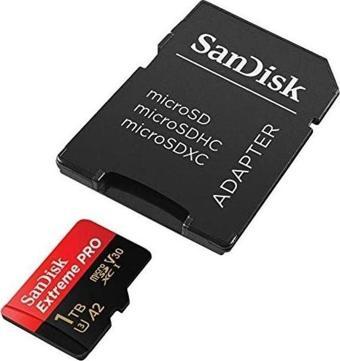 SanDisk Extreme Pro 1TB 200/140MB/s microSDXC UHS-I A2 V30 Adaptörlü Hafıza Kartı SDSQXCD-1T00-GN6MA