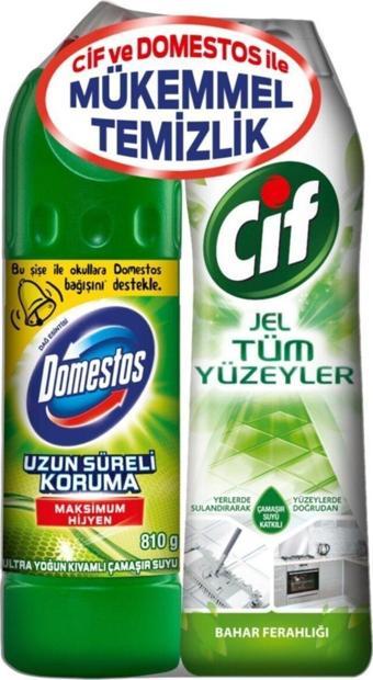 Unilever Domestos 810 Ml + Cif Tüm Yüzeyler 750 Ml