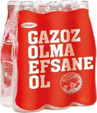 Uludağ Efsane Gazoz Cam 6X250 Ml (2'Li)