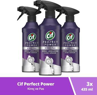 Cif Perfect Power Sprey Kireç Ve Pas Kireç Lekelerini %100 Söker 435 Ml 3Adet