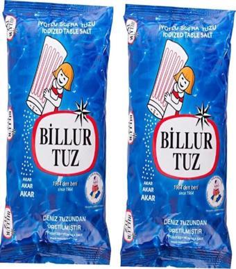 Billur Tuz Iyotlu Tuz 750Gr*2 1500 Gr