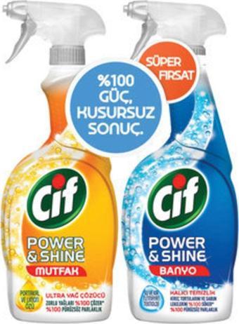 Cif Power&Shine Sprey 2X750 Ml