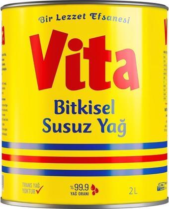 vita Bitkisel Katı Susuz Margarin 2 Lt