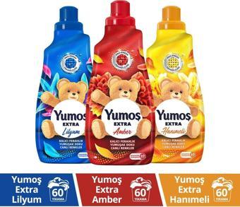 Yumoş Amber 1Adet Lilyum 1Adet Hanımeli 1Adet 1440 Ml ’Un En Sevdiğiniz Kokuları