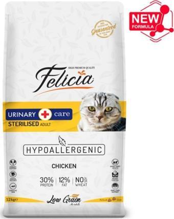 Felicia Az Tahıllı Sterilised Tavuklu Kısırlaştırılmış Kedi Maması 12 Kg