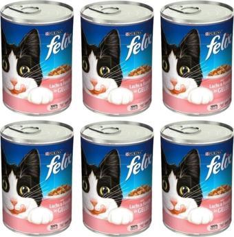 Felıx Somonlu Ve Alabalıklı Konserve Yetişkin Kedi Maması 6 X 400 Gr