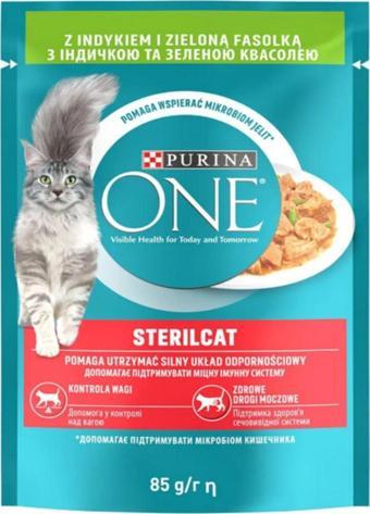 Purina One Kısırlaştırılmış Kediler İçin Sos İçerisinde Hindili Ve Fasulyeli Mini Filetolar 26 Adet