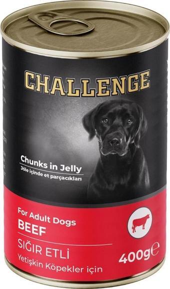 Challenge Sığır Etli Yetişkin Köpek Konservesi 400 Gr