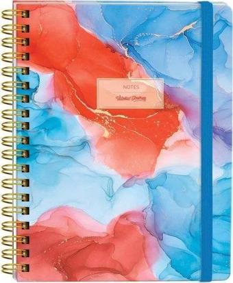 Victorias Journals Sert Kapaki Spiralli Defter 17x24 96 Yaprak Noktalı