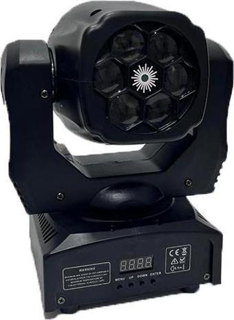 6x15W Mini Rgbw Wash Led Moving Head - Hareketli Sahne Robot Işığı