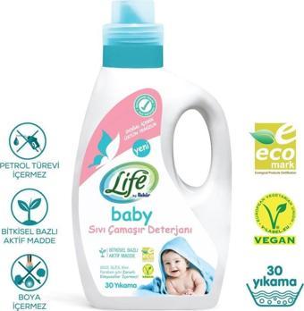 Life By Fakir Bitkisel Vegan Bebek Çamaşır Deterjanı 1500 ml x 2 Adet