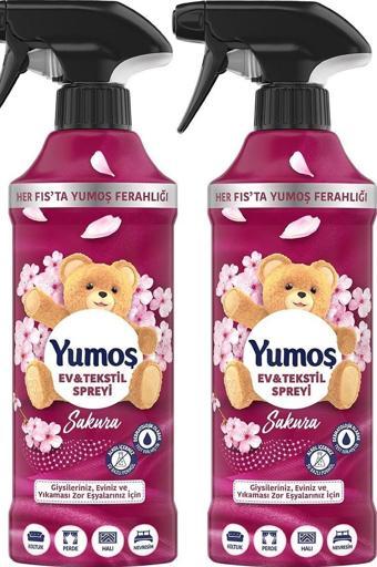 Yumoş Sprey Yıkaması Zor Eşyalar Için Sakura 450 ml x 2 Adet