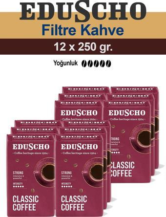 Eduscho Classic Coffee Strong 12X 250 gr Öğütülmüş Filtre Kahve