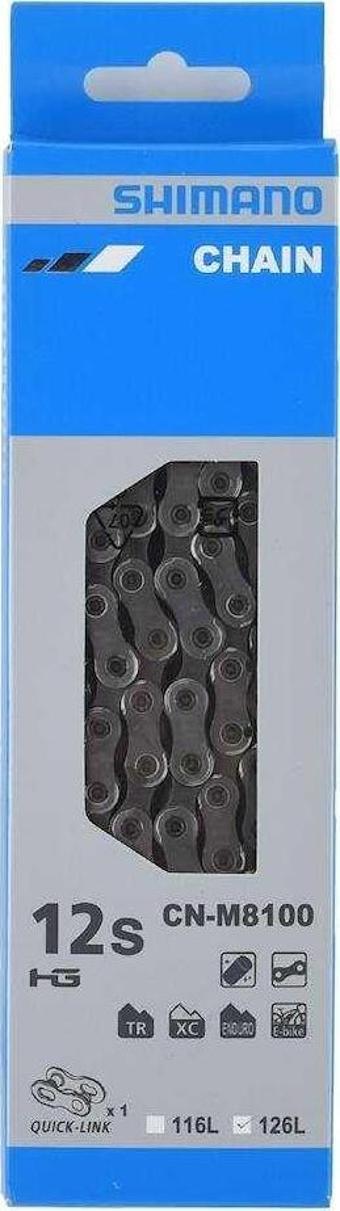 SHIMANO XT CN-M8100 12 VİTES 126 BAKLA ZİNCİR