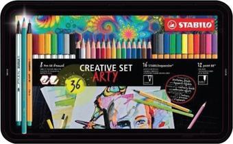 STABILO KREATIF SET ARTY 36'LI METAL KUTU 87/3193