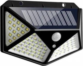 2 Adet Güneş Enerjili Bahçe Aydınlatması Sokak Dış Ortam Solar LED Lamba Su Geçirmez Sensörlü 100 Le
